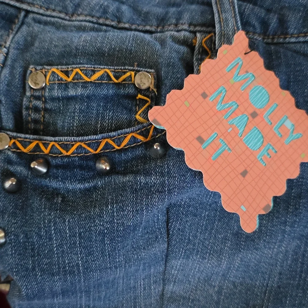 Upcycled Hand Craftef Greatful Dead Denim Blue Jeans Storage Basket Tote